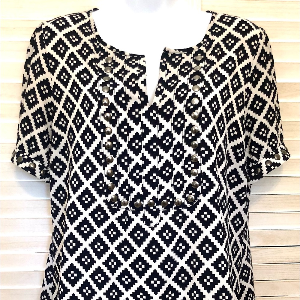 Moni Studded Short Sleeve Blouse by 41 Hawthorn, size L